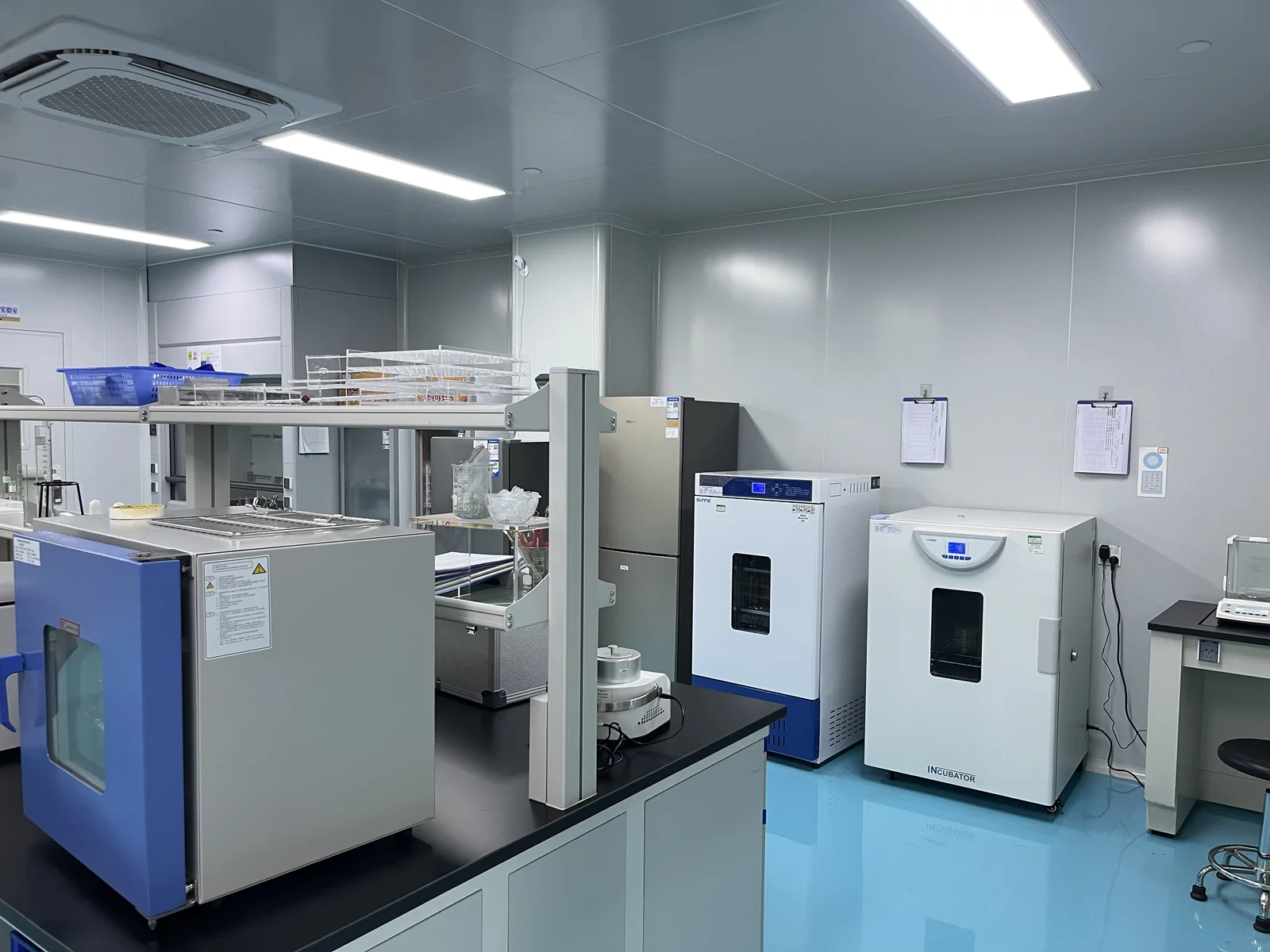 Environmental test chambers used for unit-level quality control at the Longgang plant
