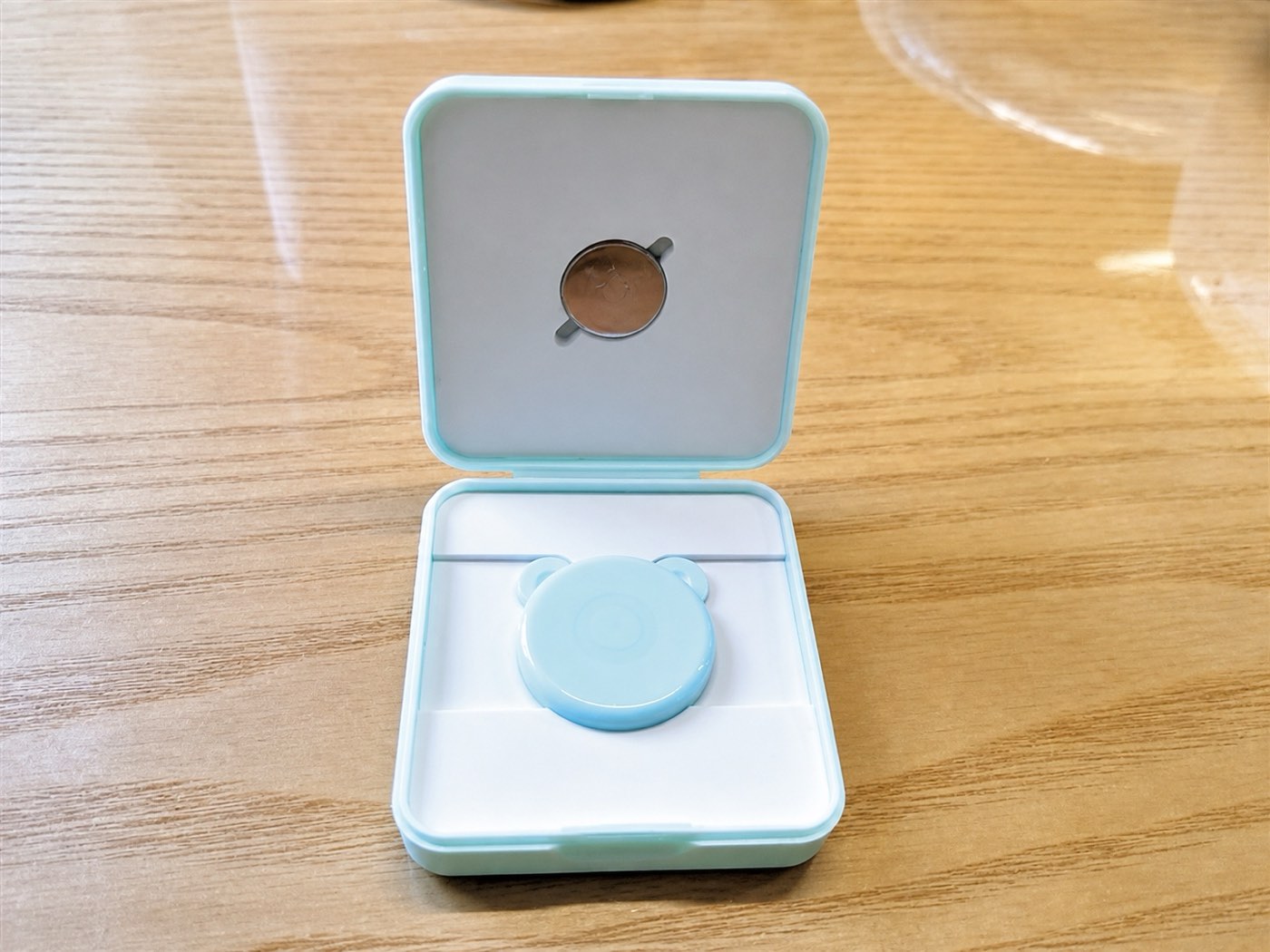 The wearable sensor in its storage case, as deployed at Longhua Central Hospital